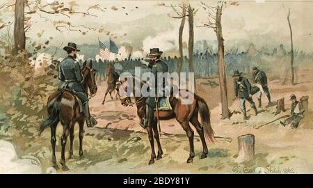 Generale Grant, Battaglia di Shiloh, 1862 Foto Stock