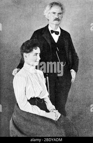 Helen Keller e Mark Twain, 1901 Foto Stock