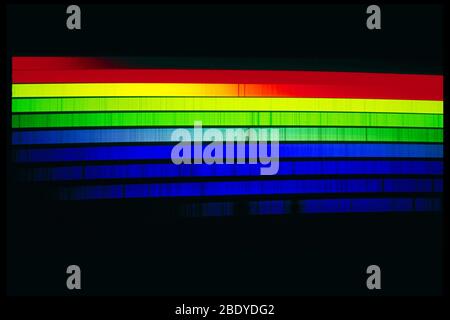Spettro solare Foto Stock