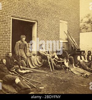 Feriti a Fredericksburg, Guerra civile, 1864 Foto Stock