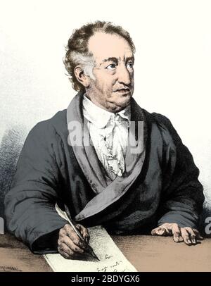 Johann von Goethe, autore tedesco Foto Stock