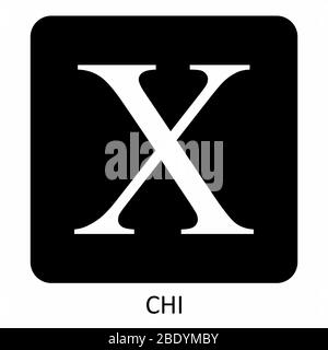 Chi segno greco Illustrazione Vettoriale