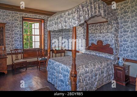 Camera da letto Annie Palmer, Rose Hall Giamaica, Caraibi, Indie occidentali Foto Stock