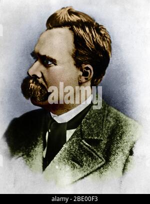 Friedrich Wilhelm Nietzsche, filosofo tedesco Foto Stock