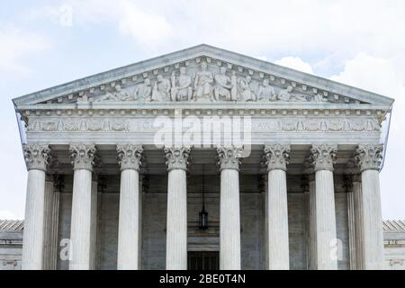 La Corte suprema degli Stati Uniti edificio a 1 Prima Strada, NE, Washington D.C., USA Foto Stock