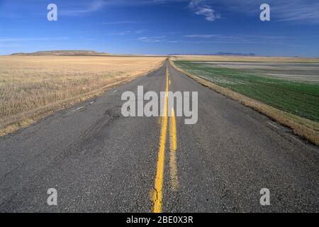 Ryan Dam Road, Great Falls, Montana Foto Stock