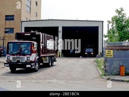 Settembre 1996 - rifiuti solidi urbani - impianto di trattamento dei rifiuti "pit' Foto Stock