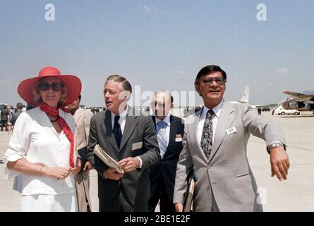 1980 - Congresso messicano membri arriva negli Stati Uniti per una visita. Foto Stock