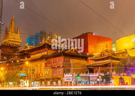 Jing un tempio a Shanghai, Cina Foto Stock