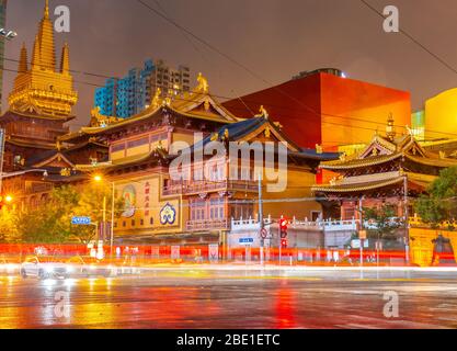 Jing un tempio a Shanghai, Cina Foto Stock