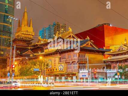 Jing un tempio a Shanghai, Cina Foto Stock