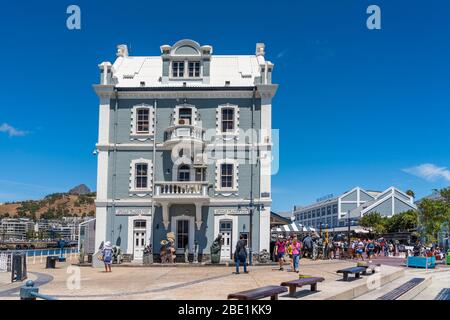 Città del Capo, Sud Africa - 29 gennaio 2020: Vista dell'edificio nel centro della città. Spazio di copia per il testo Foto Stock