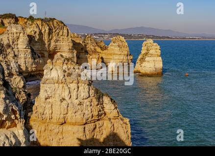 Ponta da Piedade a Lagos Algarve, Portogallo Foto Stock