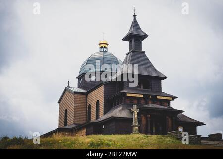 Cappella di Cirillo e Metodio sulla cima della Montain Radhost Foto Stock