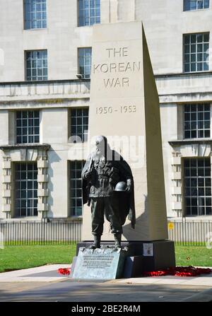 Memoriale dedicato alla Guerra di Corea a Londra Foto Stock