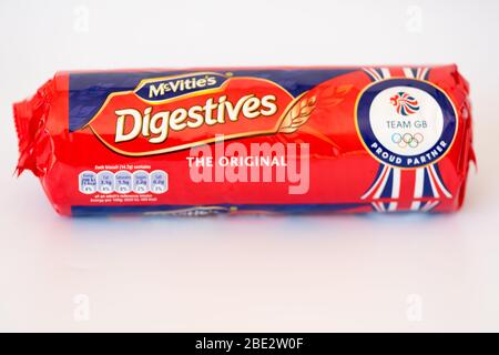 Pacchetto di biscotti/biscotti Digestives di McVitie Foto Stock