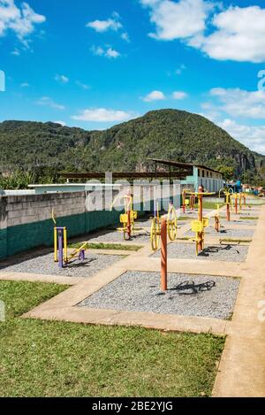 parco fitness all'aperto a vinales, cuba Foto Stock