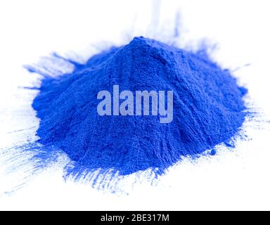 Blu mucchio polvere cibo colorazione per Santo Foto Stock