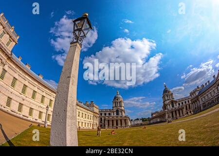 Royal Naval College di Greenwich, Londra Foto Stock