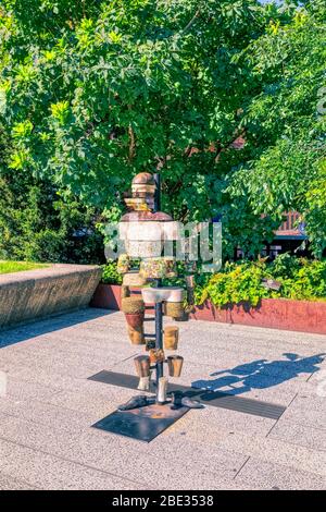 The Art at the High Line un parco lineare elevato a New York Foto Stock