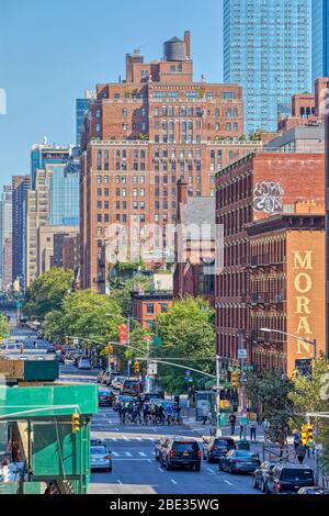 West 17th Street a New York Foto Stock