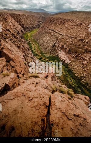 Puritama Canyon, deserto di Atacama, Cile Foto Stock