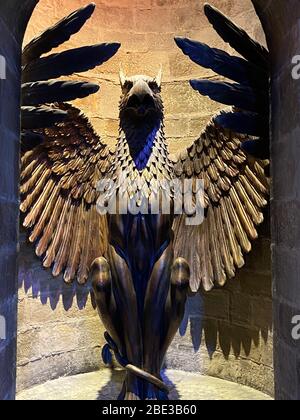 Ingresso al Professor Dumbledore's Office - Tour dello Studio del WB di Harry Potter Foto Stock