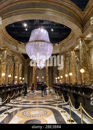 Gringotts Bank - Tour dello Studio di Harry Potter WB Foto Stock