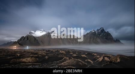 Vestrahorn Stokksnes Mountain a Hofn, Islanda Foto Stock