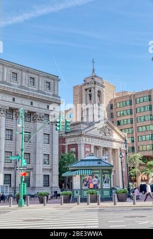 Chiesa cattolica di St Andrews a New York Foto Stock