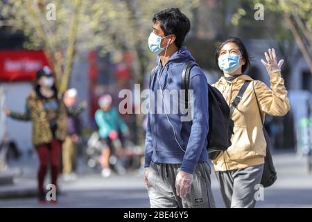 New York, Stati Uniti. A 2020 Manhattan, New York City, negli Stati Uniti, è l'epicentro della pandemia di Coronavirus (COVID-19). Credit: Brazil Photo Press/Alamy Live News Foto Stock