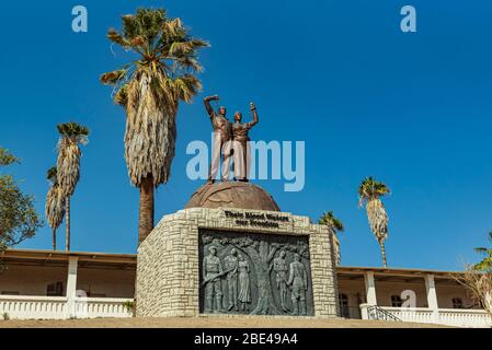 Memoriale del genocidio, Museo dell'Indipendenza; Windhoek, Namibia Foto Stock