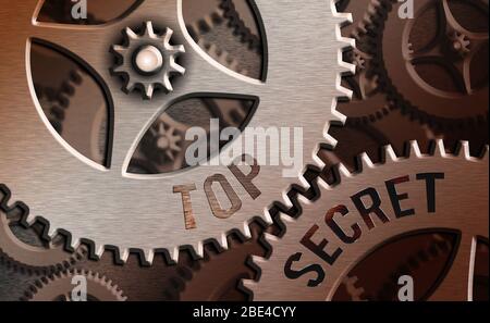Segno di testo che mostra Top Secret. Business photo testo protetto da un elevato grado di segretezza Altamente confidenziale Foto Stock