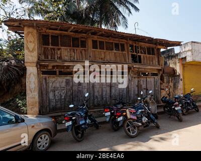 Casa tradizionale di Karnataka Foto Stock