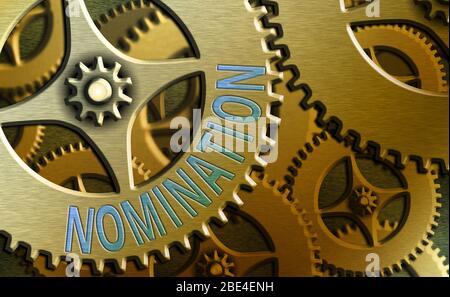 La scrittura della nota mostra le candidature. Il concetto di business per l'atto di ufficialmente suggerendo qualcuno per un lavoro o posizione Foto Stock