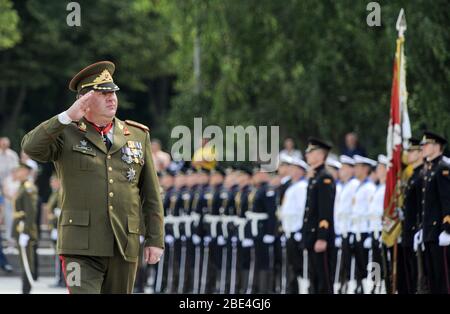 Valdas Tutkus - Comandante delle forze Armate lituane 2004–2009 Foto Stock