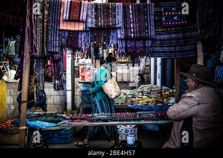 Chichicastenango Mercato Foto Stock