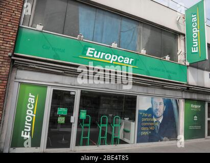 AGENZIA DI NOLEGGIO EUROPCAR , PARIGI Foto Stock