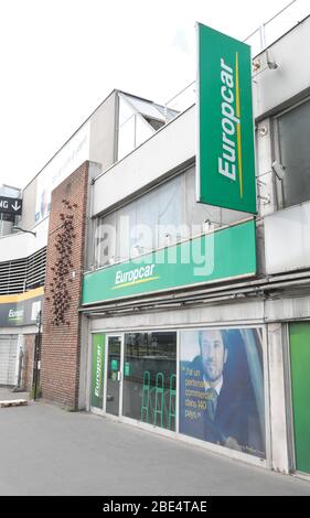 AGENZIA DI NOLEGGIO EUROPCAR , PARIGI Foto Stock