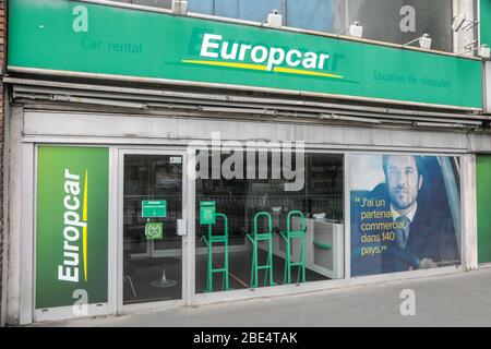 AGENZIA DI NOLEGGIO EUROPCAR , PARIGI Foto Stock