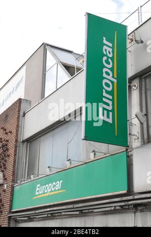 AGENZIA DI NOLEGGIO EUROPCAR , PARIGI Foto Stock