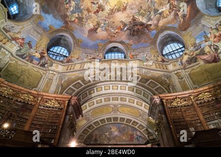 Sala di Stato - Biblioteca Nazionale austriaca Foto Stock