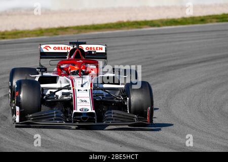 Circuito de Barcelona-Catalunya, Montmelo Spagna 20.2.2020, Formula 1 Test invernali, Robert Kubica (POL), Alfa Romeo Foto Stock