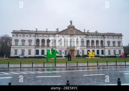 Varsavia, Polonia - 2 gennaio 2019: Edificio delle collezioni speciali della Biblioteca Nazionale Foto Stock