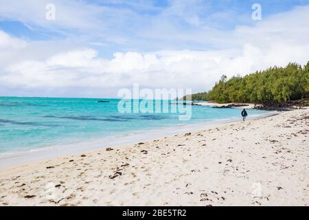 Bellissime spiagge e laguna cristallina del paradiso nascosto Mauritius Foto Stock