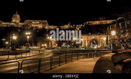 Clark Adam Square di notte Foto Stock