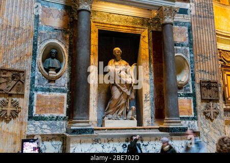 Pantheon. Immagini di Roma, Italia durante le vacanze di Natale. Foto Stock