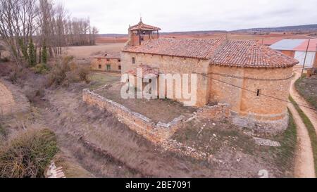 La Barbolla villaggio abbandonato nella provincia di Soria, Spagna Foto Stock