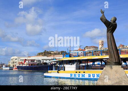 Memorial nel Carenage, St Georges, Grenada, Caraibi Foto Stock