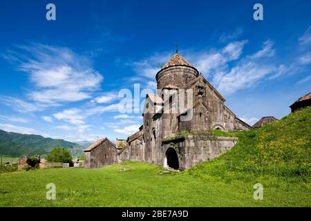 Monastero di Haghpat, chiesa armena, complesso di monastero medievale, Haghpat, provincia di Lori, Armenia, Caucaso, Asia Foto Stock